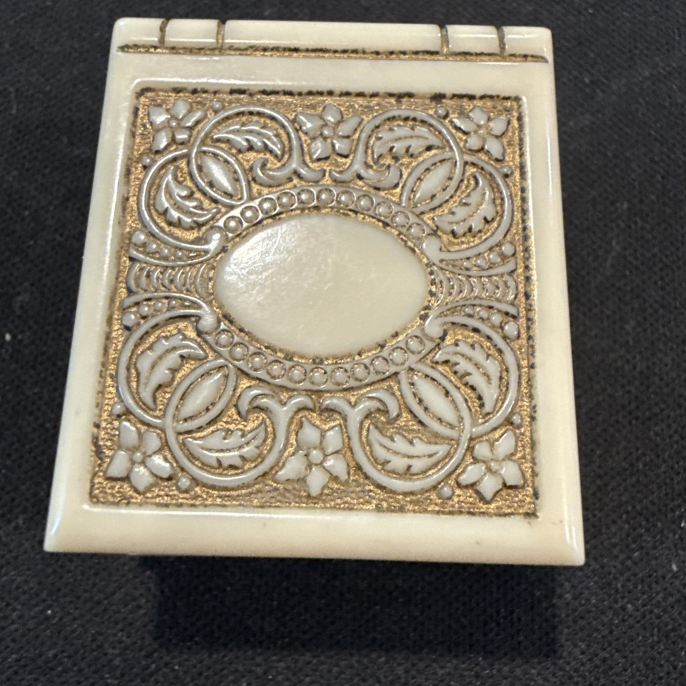 Vintage Wm E Phillips Jewelers Los Angeles Celluloid Book Style Ring Box Vtg